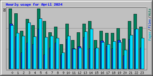 Hourly usage for April 2024